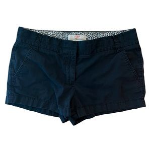 J.Crew Chino Shorts, Black, Size 6, 2.5” inseam, 100% Cotton